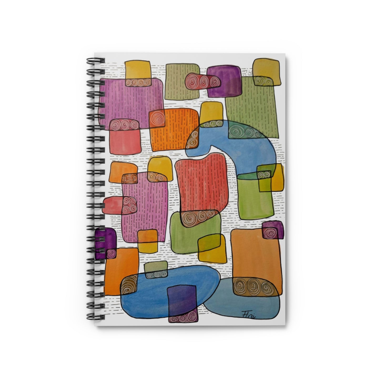 Cahier d'inspiration coloré, journal à spirale pour la créativité, planificateur d'étude motivant, cadeau unique pour les artistes, cadeau d'anniversaire