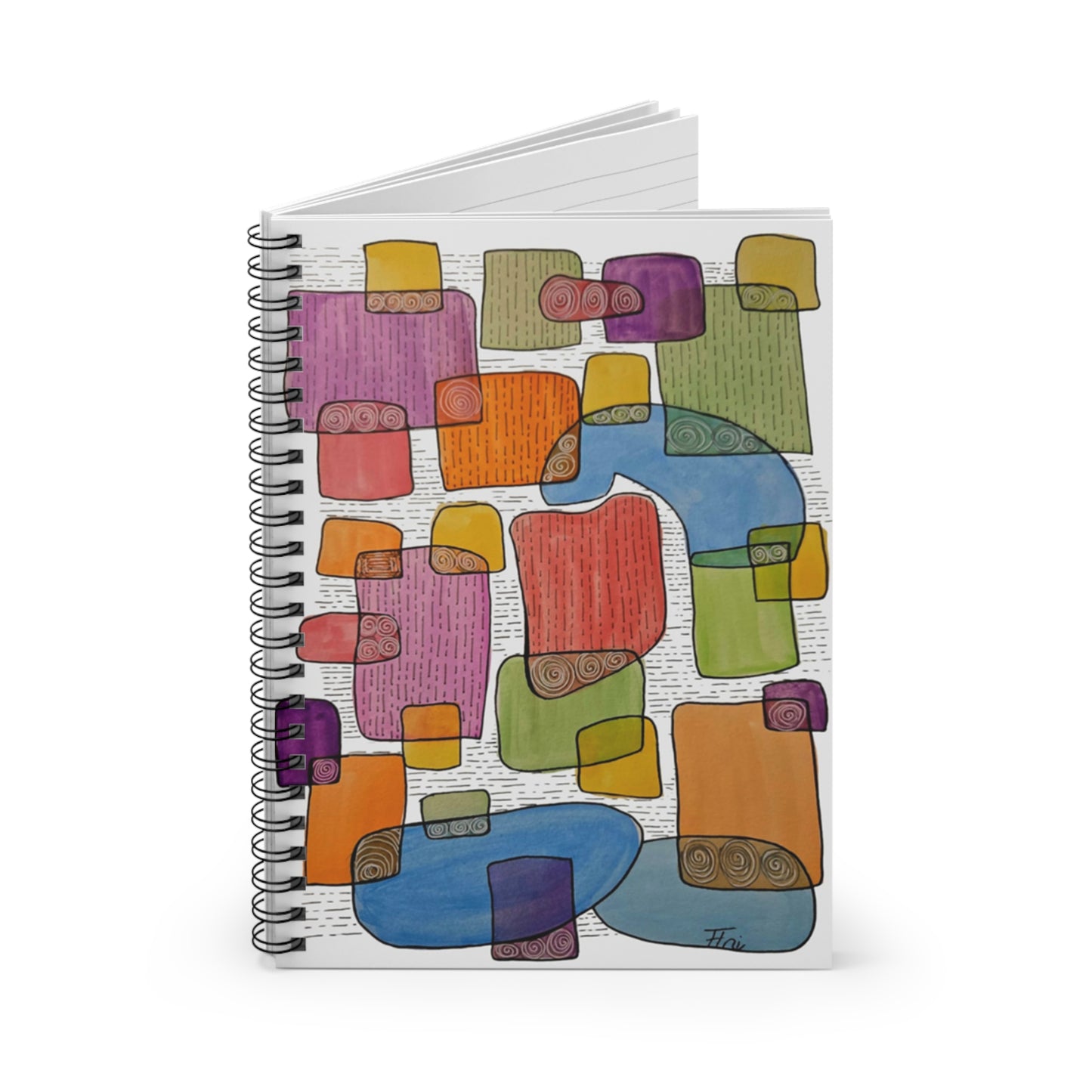 Cahier d'inspiration coloré, journal à spirale pour la créativité, planificateur d'étude motivant, cadeau unique pour les artistes, cadeau d'anniversaire