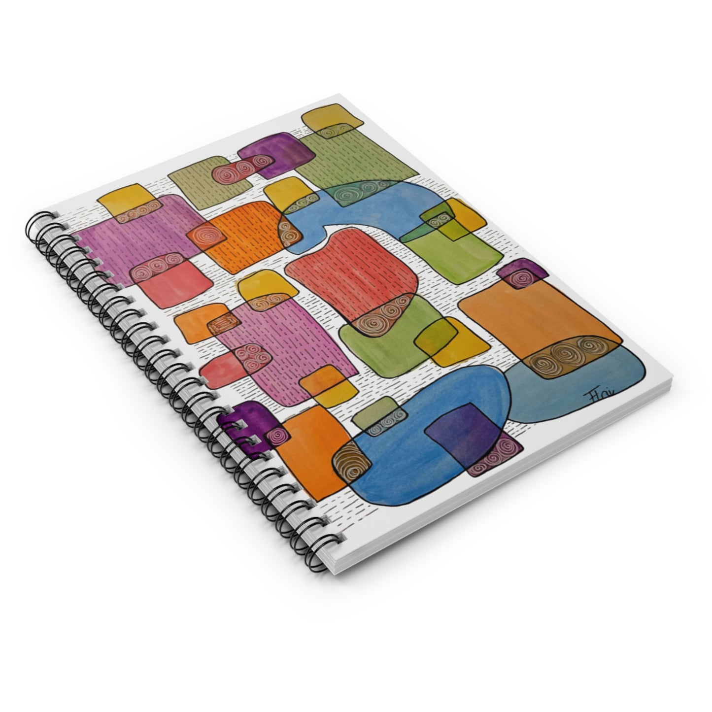 Cahier d'inspiration coloré, journal à spirale pour la créativité, planificateur d'étude motivant, cadeau unique pour les artistes, cadeau d'anniversaire
